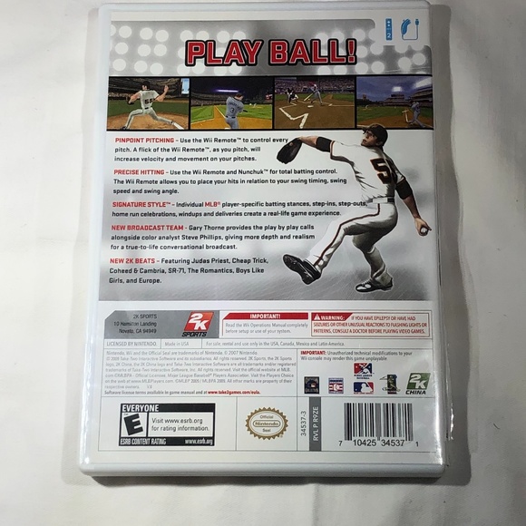 NINTENDO WII MAJOR LEAGUE BASEBALL 2K9 - Picture 4 of 12